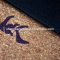 Eco friendly Heat Transfer Printing 5mm Cork Surface Rubber Backing Private Label Yoga Mat manufacturer